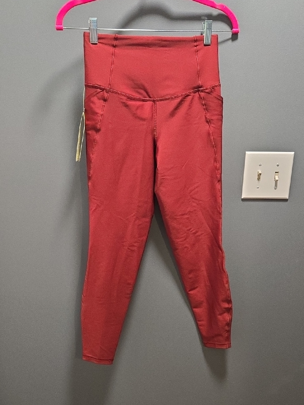all in motion High-Waist Wine Red Athletic Leggings
